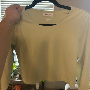 Long sleeve contour babaton mint shirt